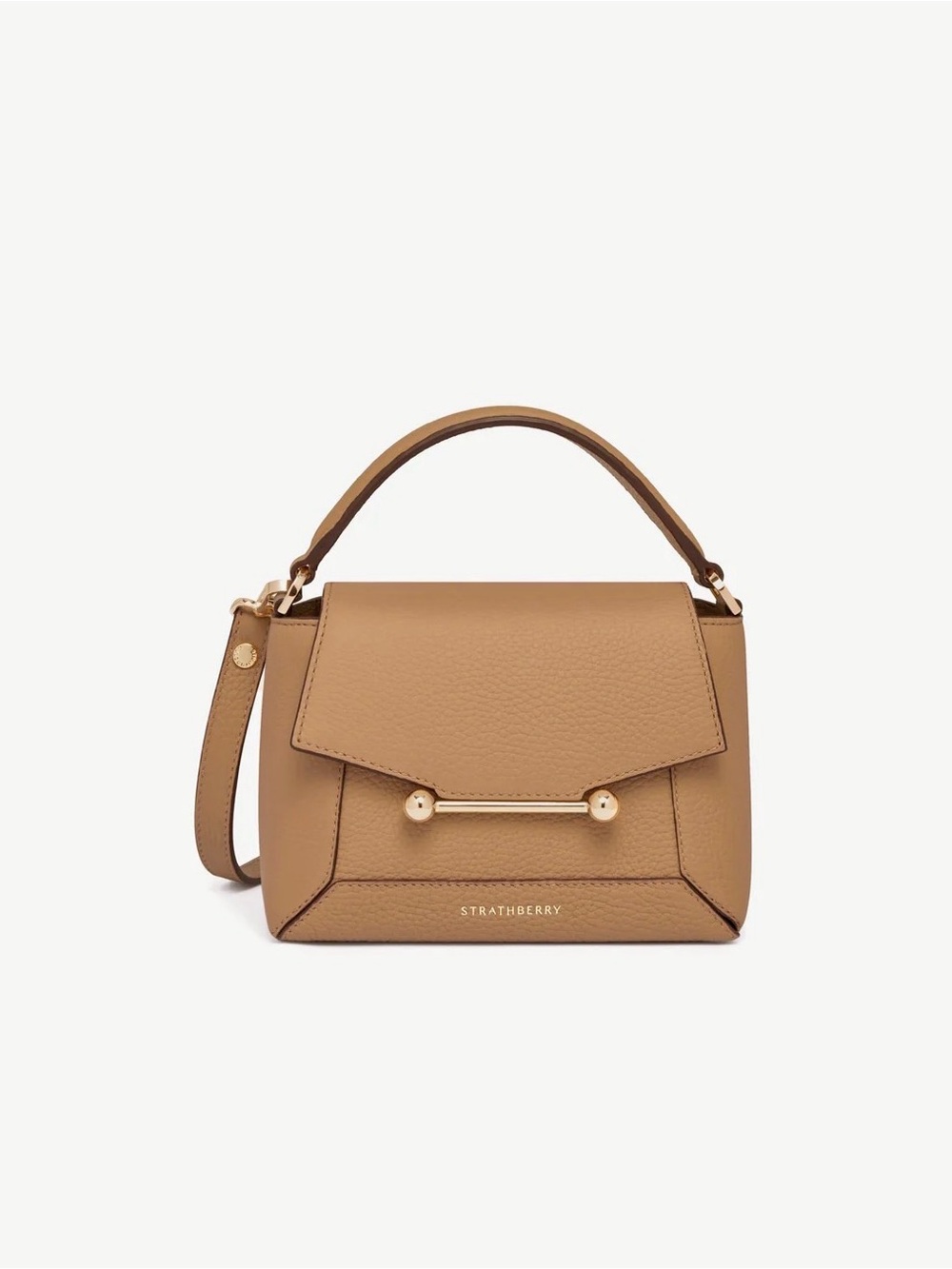 Strathberry Mosaic Nano Bag, Caramel